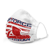 US Air Force Proud Veteran Premium face mask