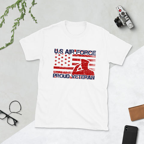 US Air Force Proud Veteran Short-Sleeve Unisex T-Shirt