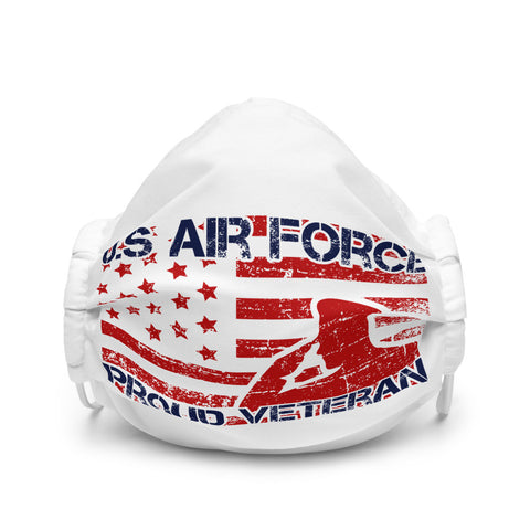 US Air Force Proud Veteran Premium face mask